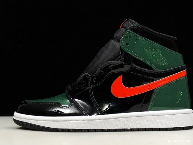 1st Kicks Shoes x Black Team 1 AV3905-038 Jordan OG High Retro Air Orange-Fir SoleFly 0815